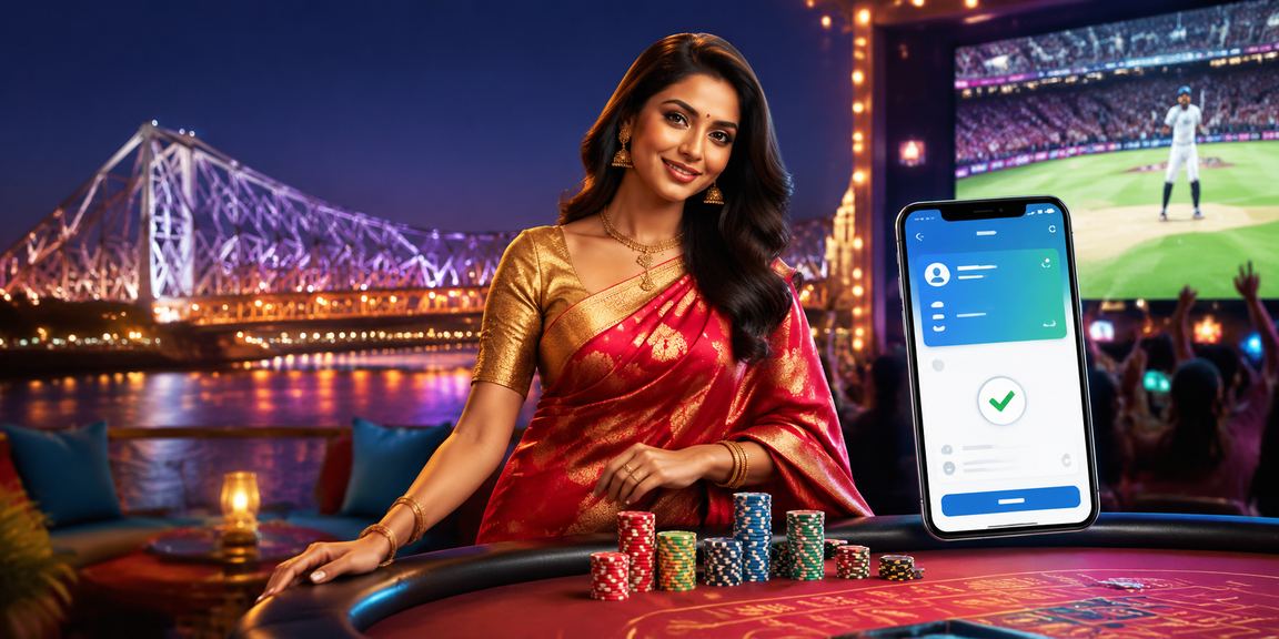 Indian cricket betting enthusiast using mobile in Kolkata